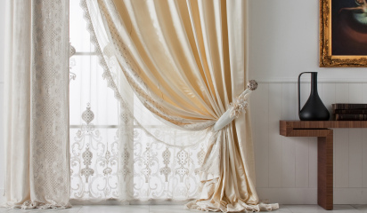 Особенности шелковых штор