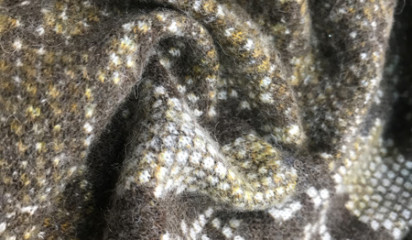 Трикотаж бежево-коричневый ТР-63517