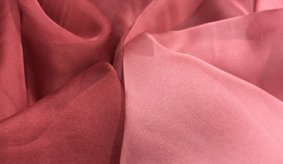 Шифон розово-красный преходной Ш - 121/6