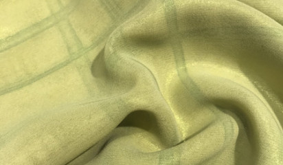 Шифон с напылением салатовый Ш - 114