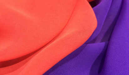 Шифон красно-фиолетовый переходной Ш - 121/10