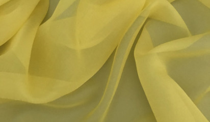 Шифон натуральный желтый Ш-093/3
