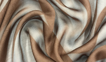 Шифон натуральный коричневый Ш-093/9