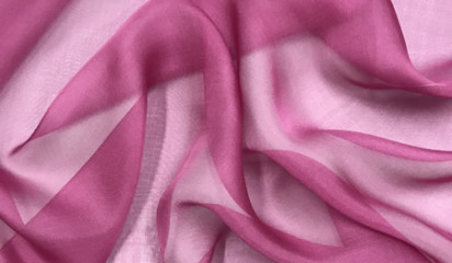 Шифон натуральный фуксия Ш-093/12