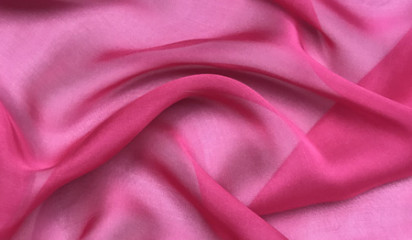 Шифон натуральный фуксия Ш-093/13