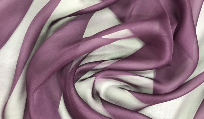 Шифон натуральный фиолетовый Ш-093/18