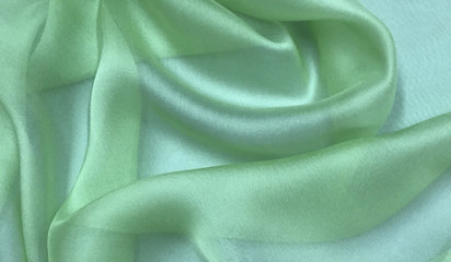 Шифон натуральный салатовый Ш-093/22