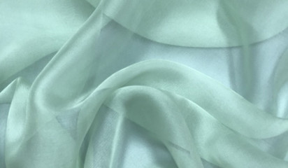 Шифон натуральный ментоловый Ш-093/25