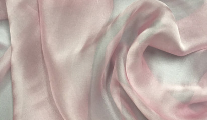 Шифон шелковый  натуральный розовый Ш-093/28