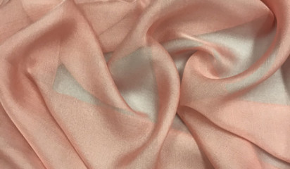 Шифон натуральный светло-коралловый Ш-093/29