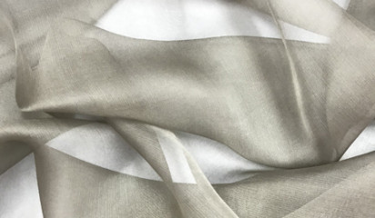 Шифон натуральный серый Ш-093/43
