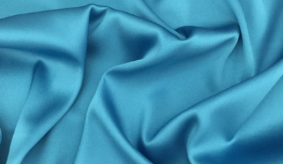 Шелк стрейч натуральный голубой ШЛ-006/2