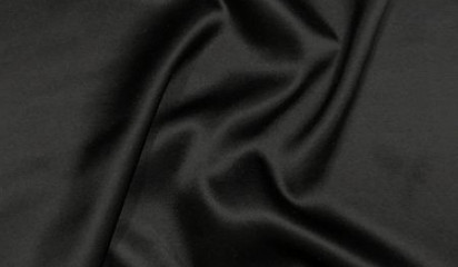 Шелк стрейч натуральный черный ШЛ-006/12