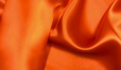 Шелк не стрейч натуральный оранжевый ШЛ-003/5