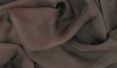 Шифон шелковый искусственный коричневый Ш-094/61