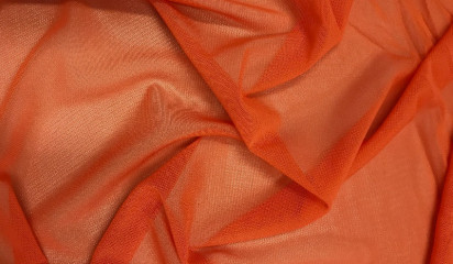 Сетка-стрейч оранжевая С-001/9