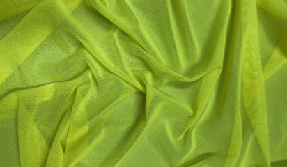 Сетка-стрейч неоновая желтая С-001/12