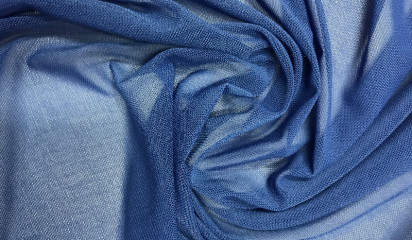 Сетка-стрейч синяя С-001/14