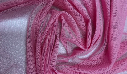 Сетка-стрейч розовая С-001/16