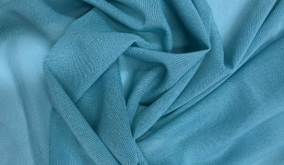 Сетка-стрейч голубая  С-001/22