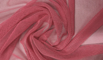 Сетка-стрейч коралловая С-344/2