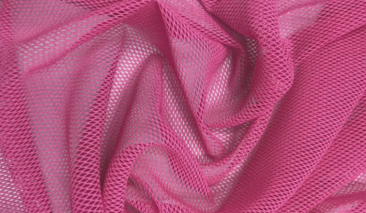 Сетка-стрейч розовая С-344/5