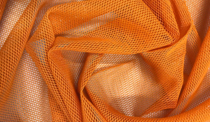 Сетка-стрейч оранжевый С-344/4