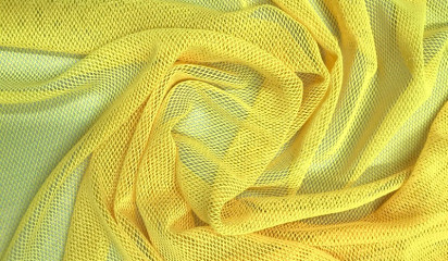 Сетка-стрейч желтая  С-344/7