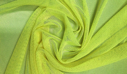 Сетка-стрейч неоновый лимонный С-344/8