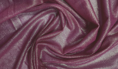 Сетка-стрейч сливовая с золотым напылением С-003/2