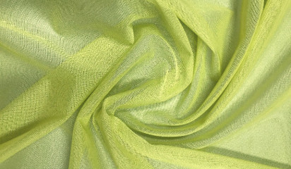 Сетка-стрейч  желтая с серебряным напылением С-003/3