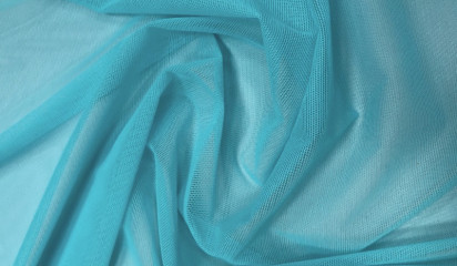 Сетка-стрейч голубая С-132/10