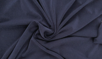 Трикотаж "Масло" темно-синий ТР - 001/19