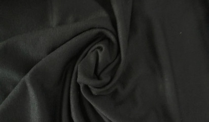 Трикотаж хлопковый черный  ХБ - 060/3