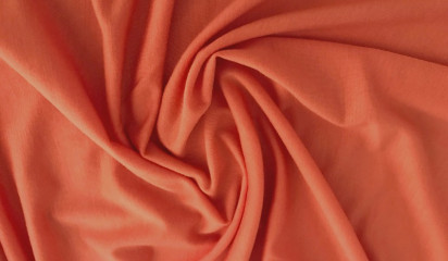 Трикотаж хлопковый оранжевый ХБ - 060/8
