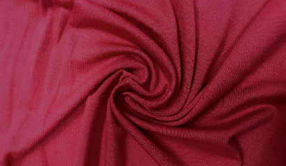 Трикотаж хлопковый красный ХБ - 060/12