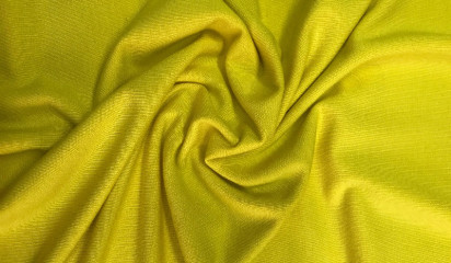 Трикотаж хлопковый желтый ХБ - 060/17