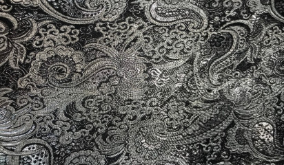 Парча черная с серебром ПР-024/18