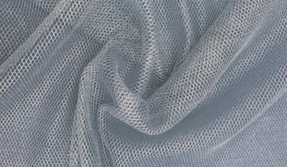 Сетка декоративная с люрексом серебро С-049