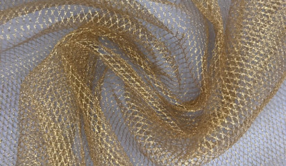 Сетка декоративная с люрексом золото С-049/4
