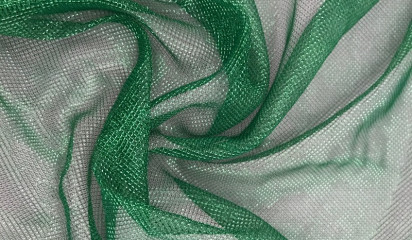 Сетка декоративная с люрексом зеленая С-366/1