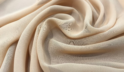 Шифон искусственный бежевый Ш-001/3