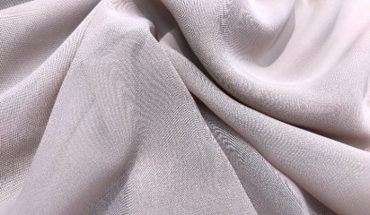 Шифон искусственный пудрово-розовый Ш-001/5