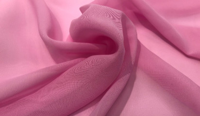 Шифон искусственный розовый Ш-001/8