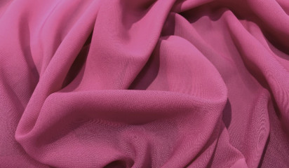 Шифон искусственный розовый Ш-001/12