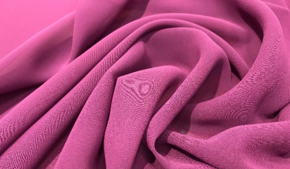 Шифон искусственный розовый Ш-001/13