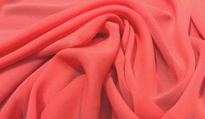 Шифон искусственный коралловый Ш-001/19