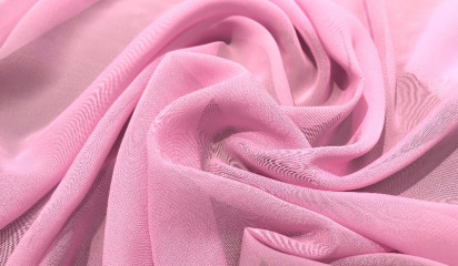 Шифон искусственный розовый Ш-001/20