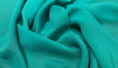 Шифон искусственный бирюзовый Ш-001/33