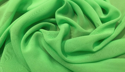 Шифон искусственный салатовый Ш-001/35